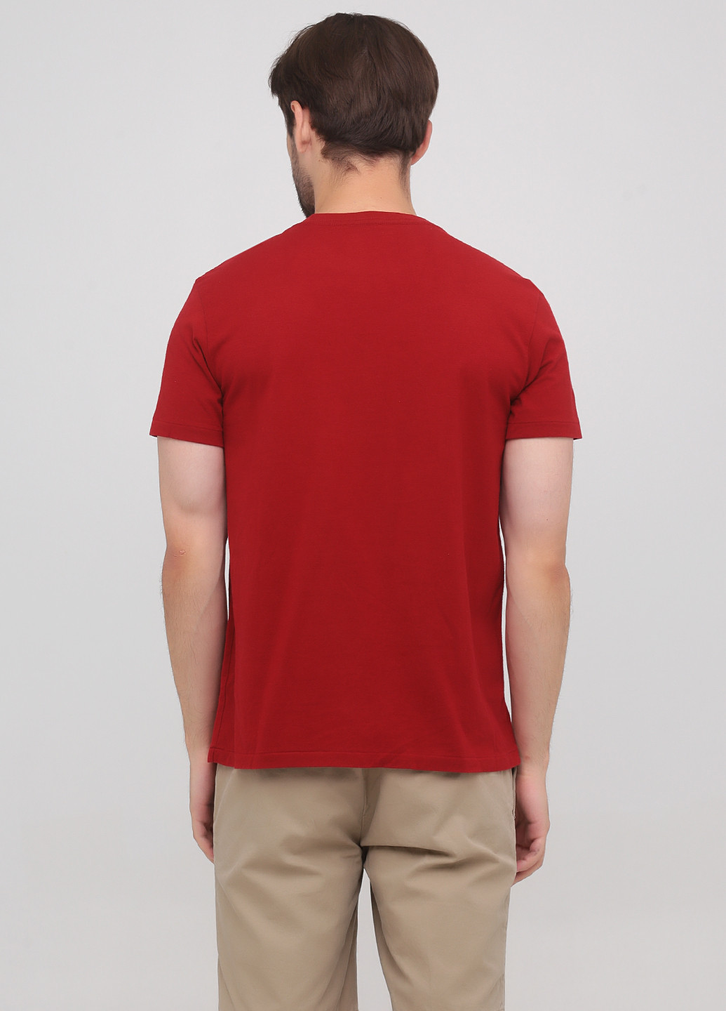 Бордовая футболка Ralph Lauren