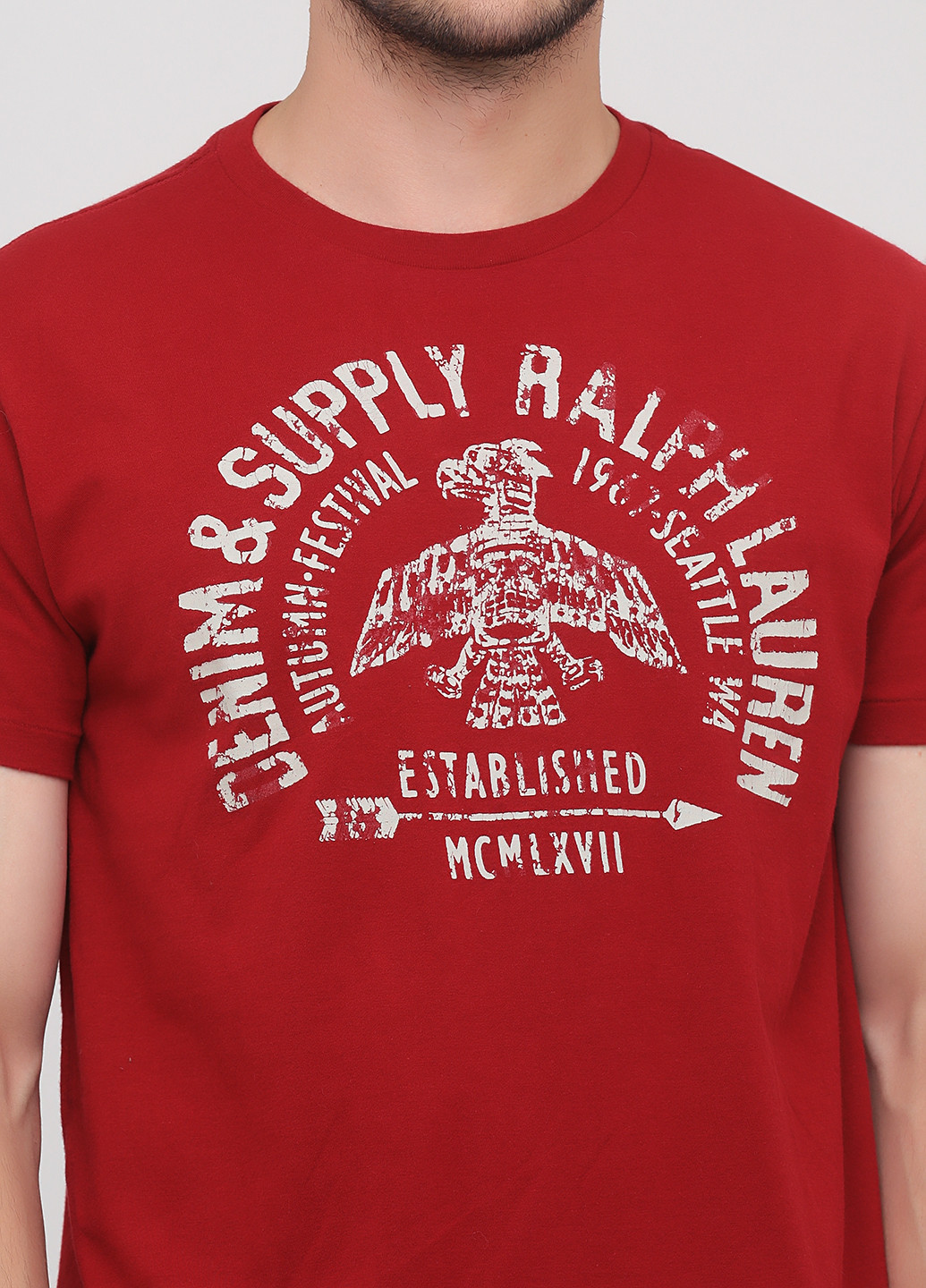Бордова футболка Ralph Lauren
