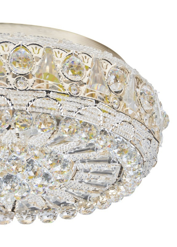 Люстра потолочная торт с подсветкой большая BCL-629C/7 E14+LED Brille (253886574)