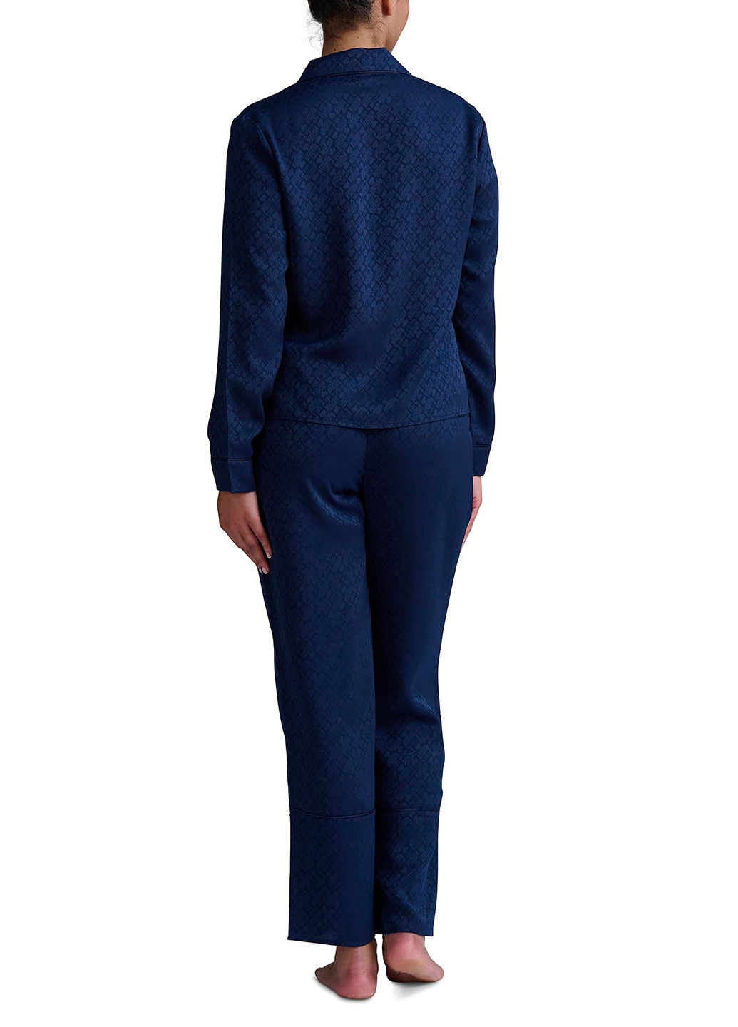 Синяя всесезон пижама (рубашка, брюки) свитшот + брюки Tommy Hilfiger