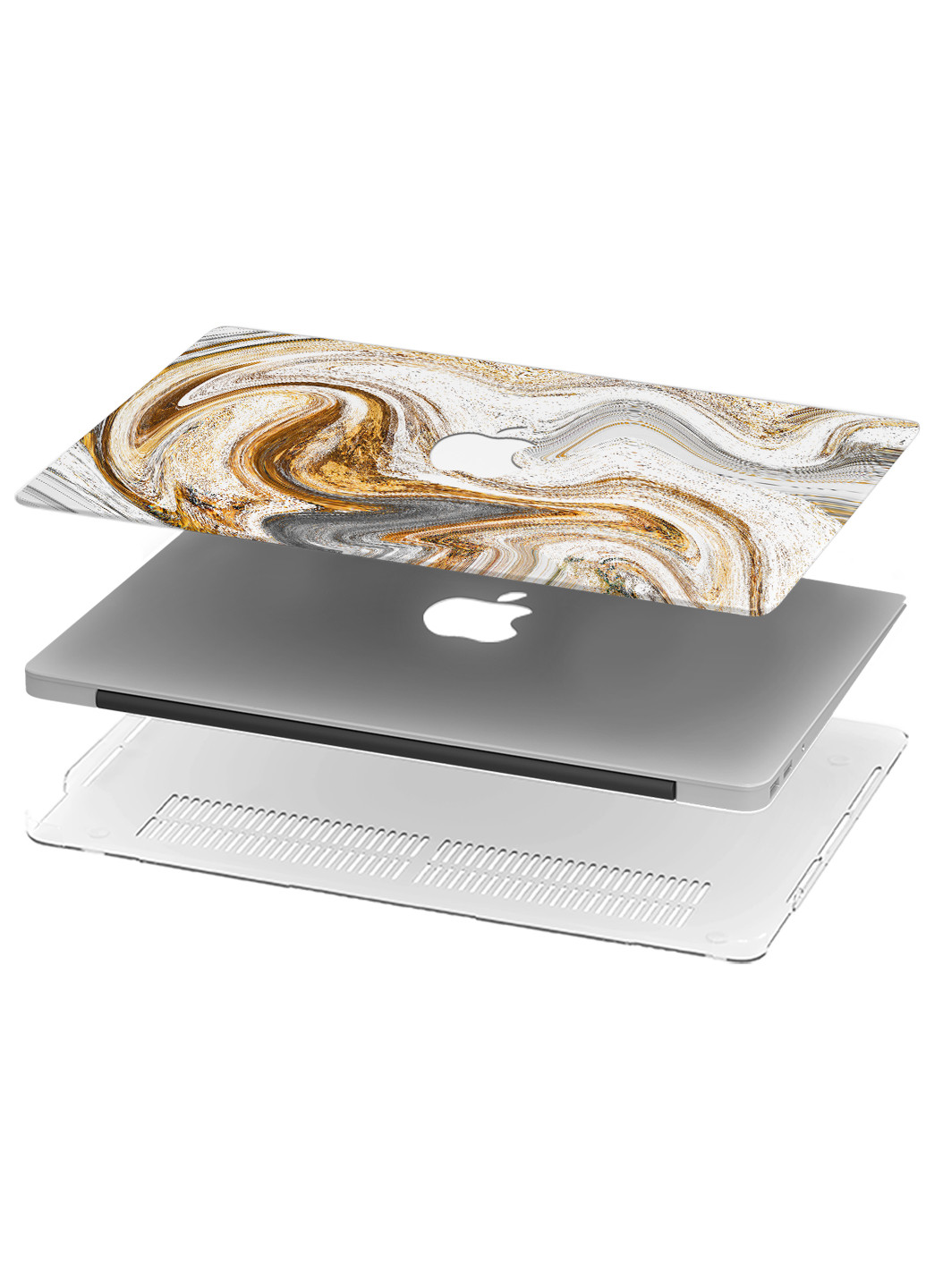 Чохол пластиковий для Apple MacBook Air 13 A1932/A2179/A2337 Мармур (Marble) (9656-2331) MobiPrint (218987678)