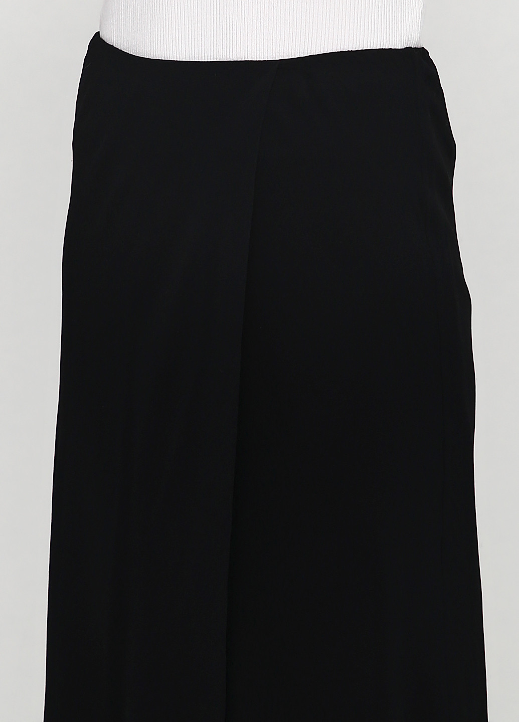 Черная кэжуал однотонная юбка Ralph Lauren миди