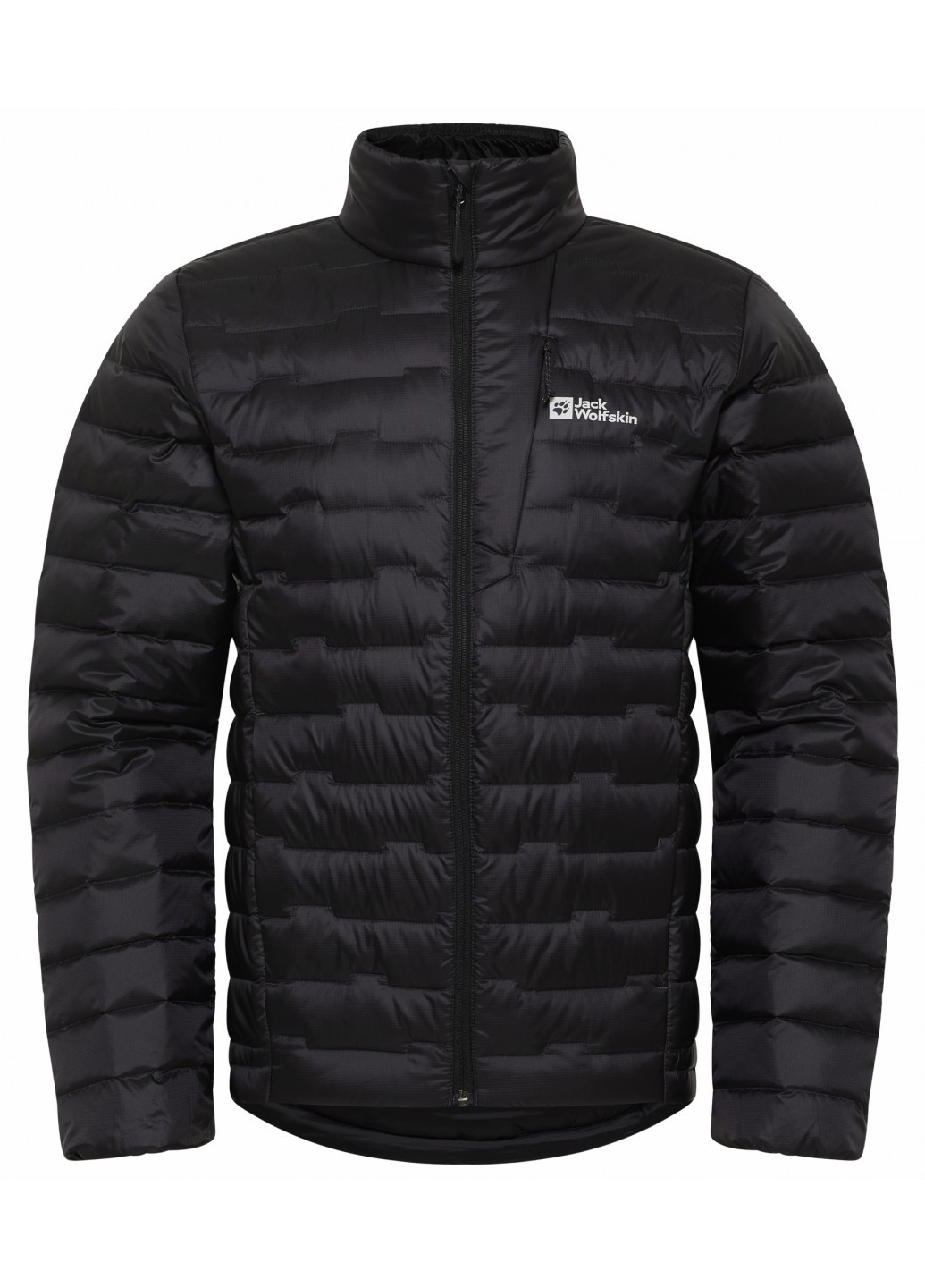 Черный демисезонный Пуховик Jack Wolfskin