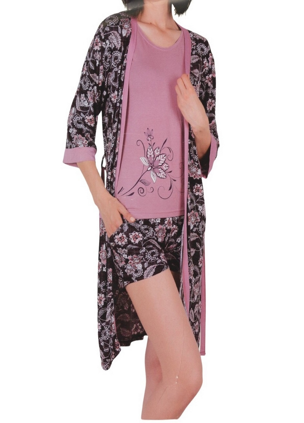 Фиолетовый демисезонный комплект женский Turkey