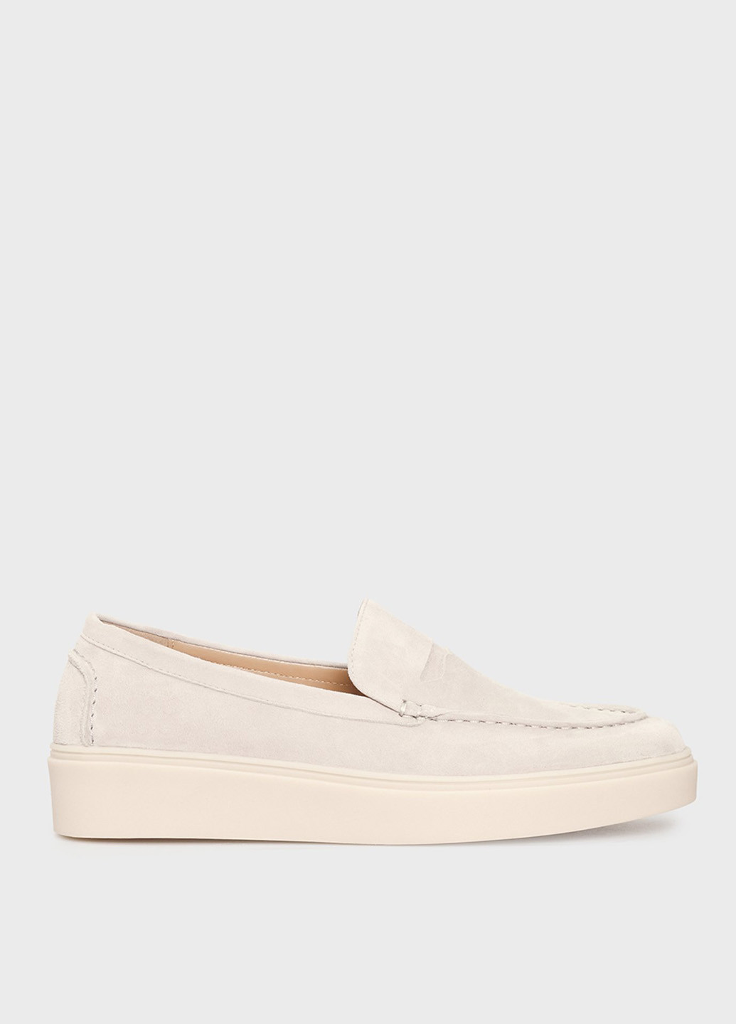 PRPY Туфли лоферы светло-серый з натуральная замша, китай — демисезон (334684255)