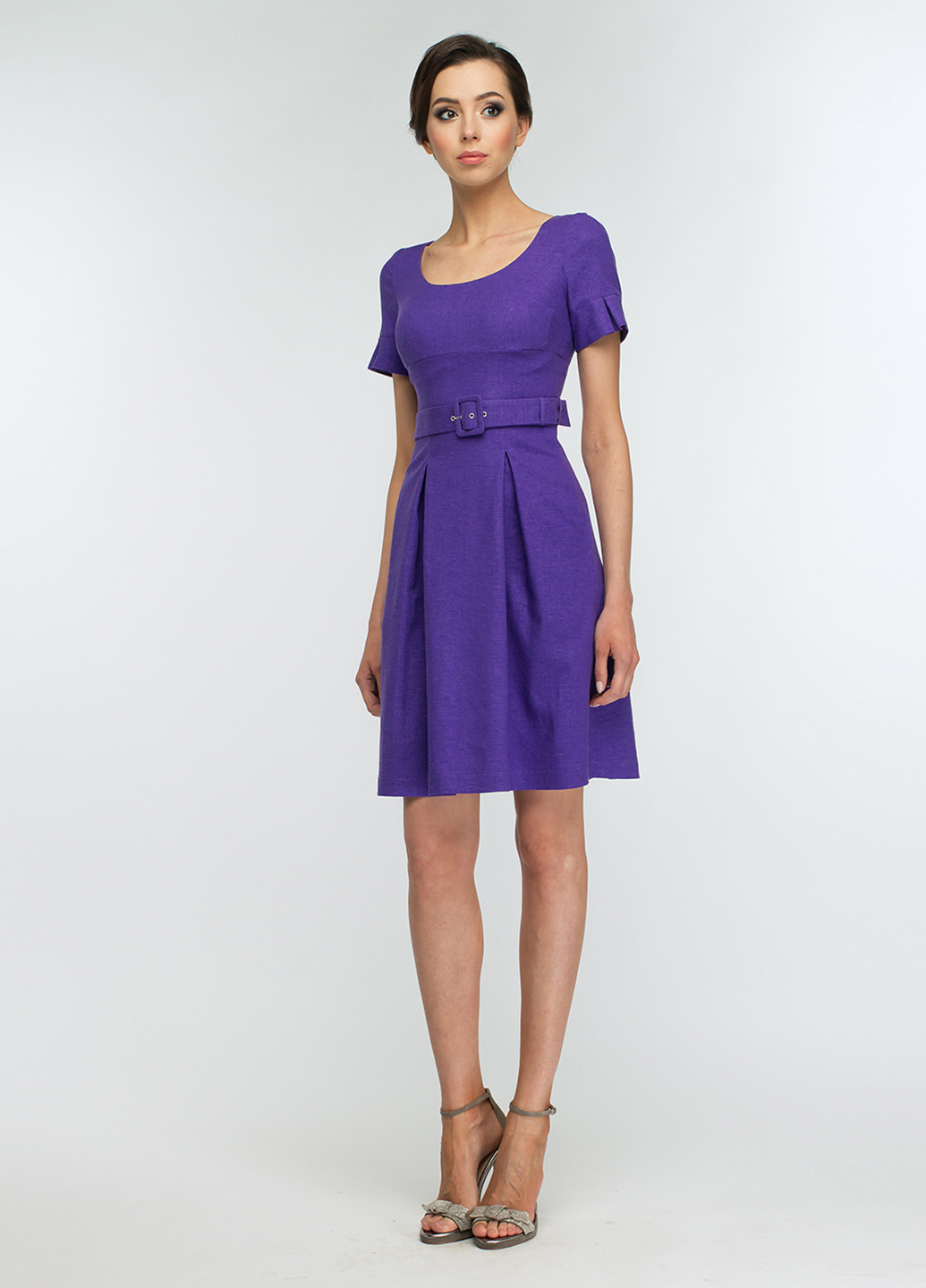 Фиолетовое кэжуал платье BGL однотонное