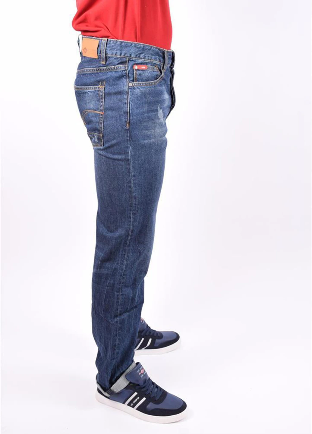 Синие демисезонные прямые джинсы Lee Cooper