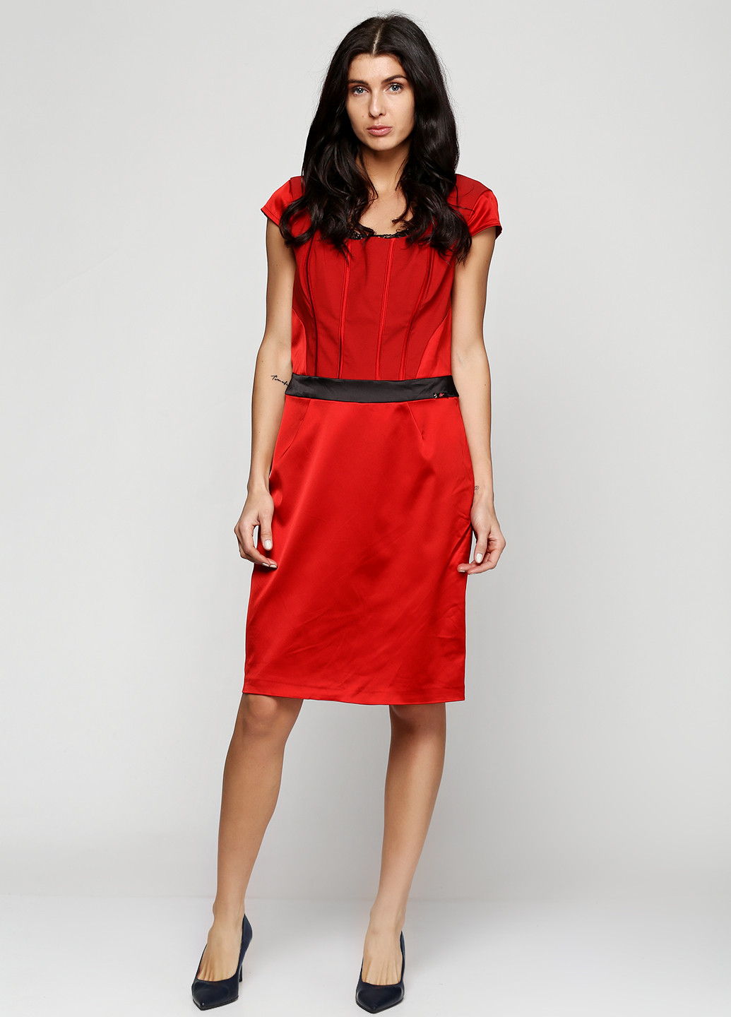 Червона кежуал плаття, сукня Sassofono