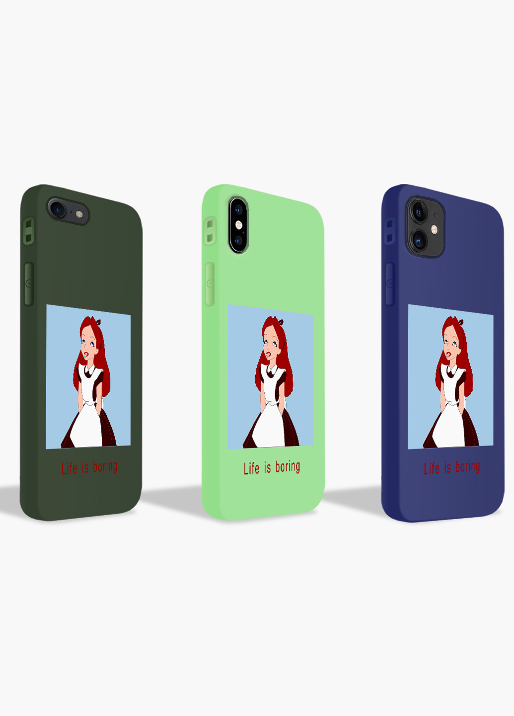Чехол силиконовый Apple Iphone X Алиса скукота Дисней (Alice in Wonderland Disney) (6129-1435) MobiPrint (219517594)