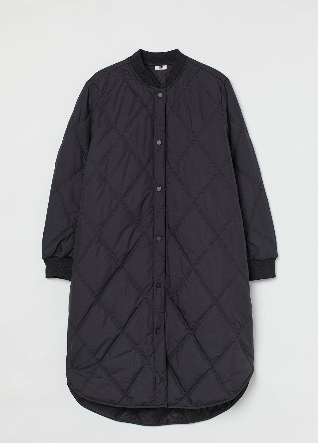 Черное демисезонное Пальто H&M