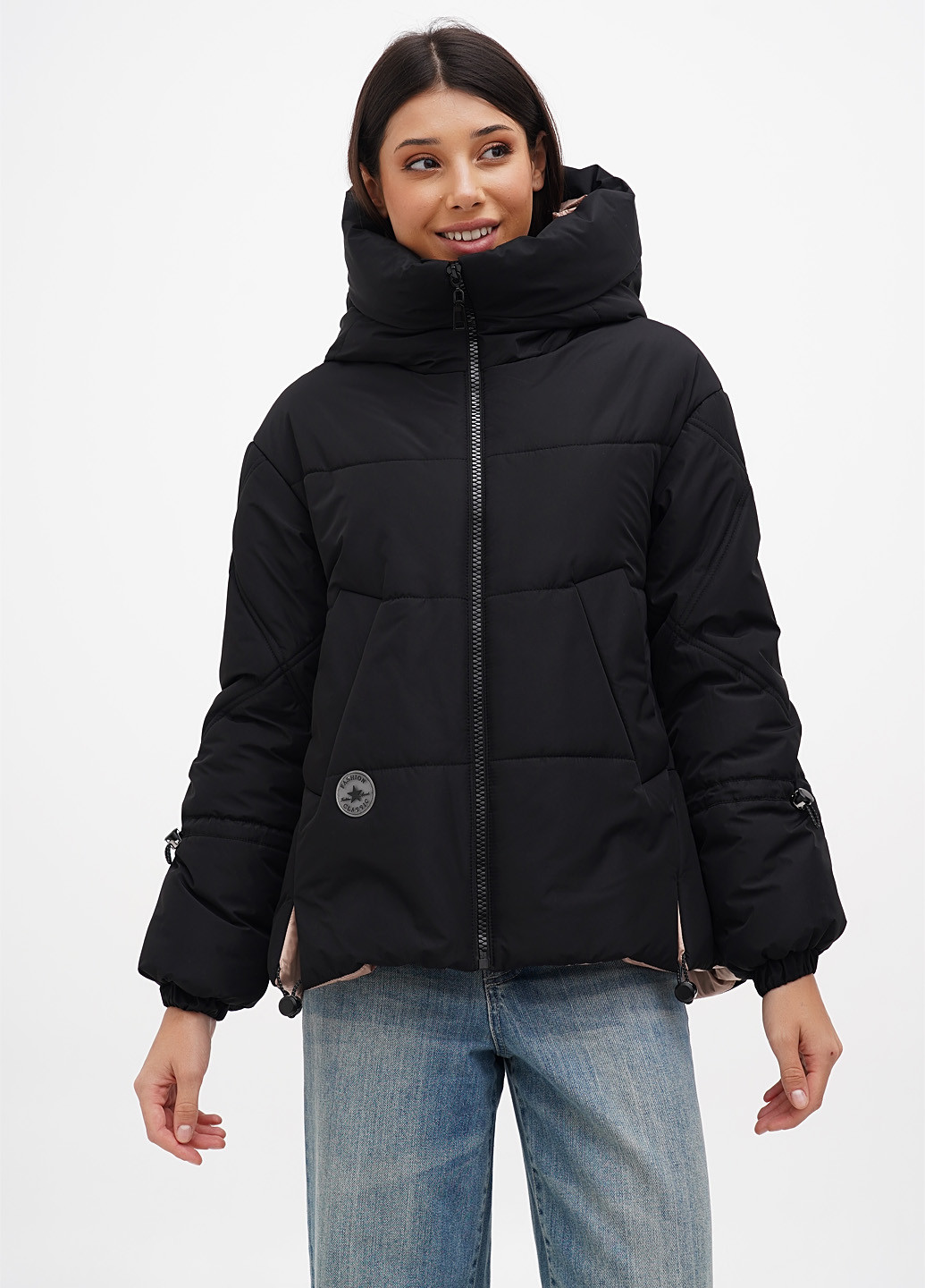 Чорна зимня куртка Eva Classic