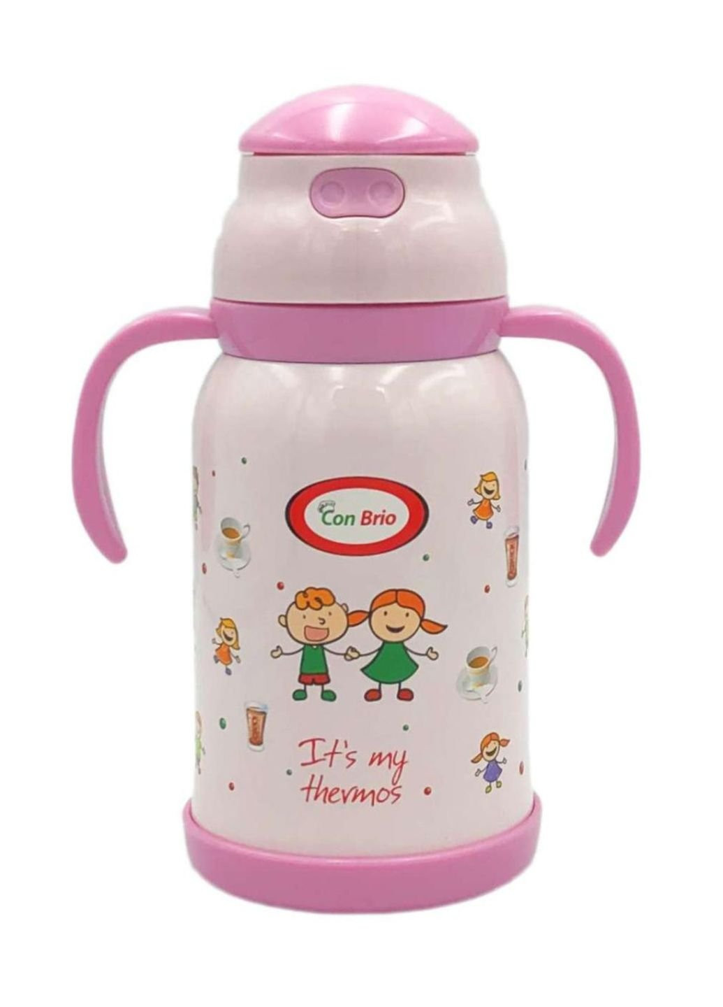 Дитячий термос-поїлка 380 мл CB-383-pink Con Brio (253618959)
