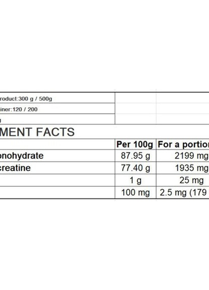 Креатин Creatine 500 g Orange Ostrovit (254661284)