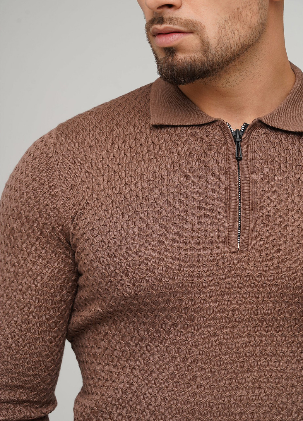 Кавовий демісезонний светр Trend Collection