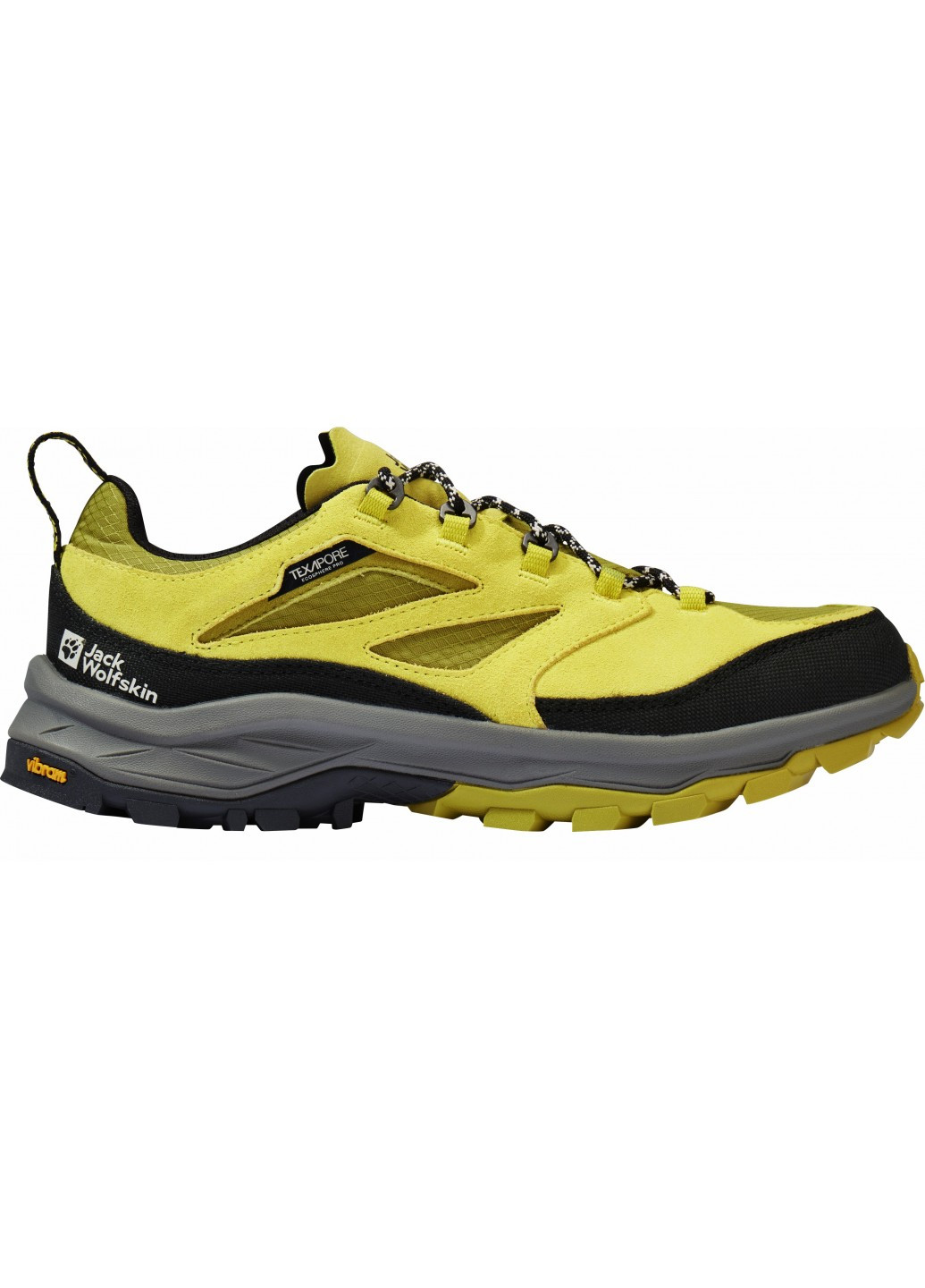Лаймовые демисезонные кроссовки Jack Wolfskin CYROX TEXAPORE LOW M