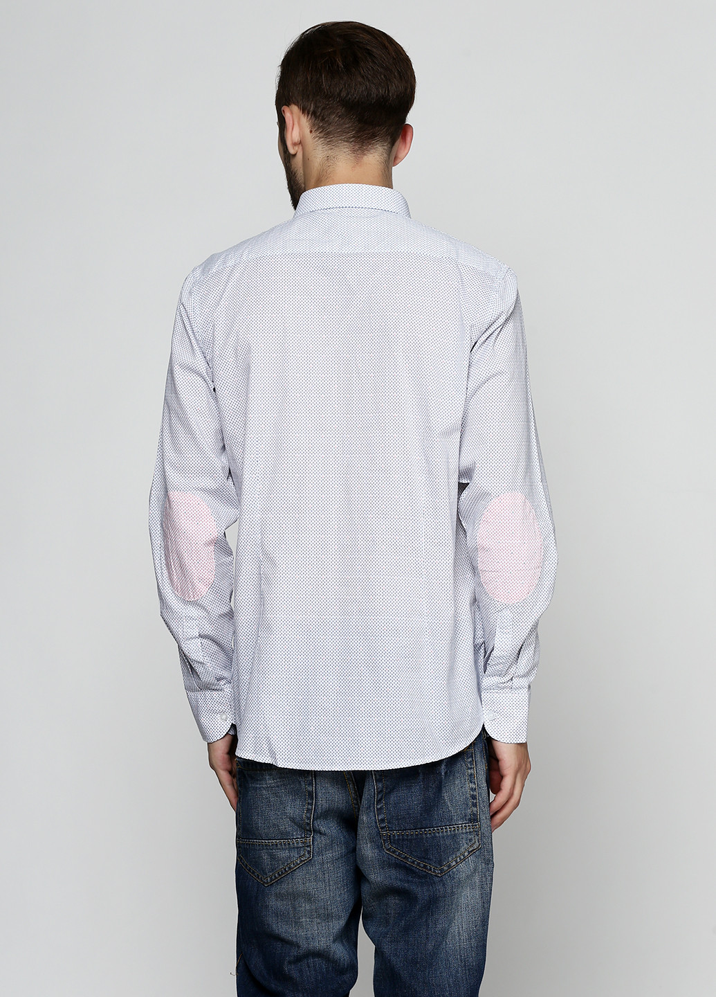 Белая кэжуал рубашка с рисунком Back to Black с длинным рукавом