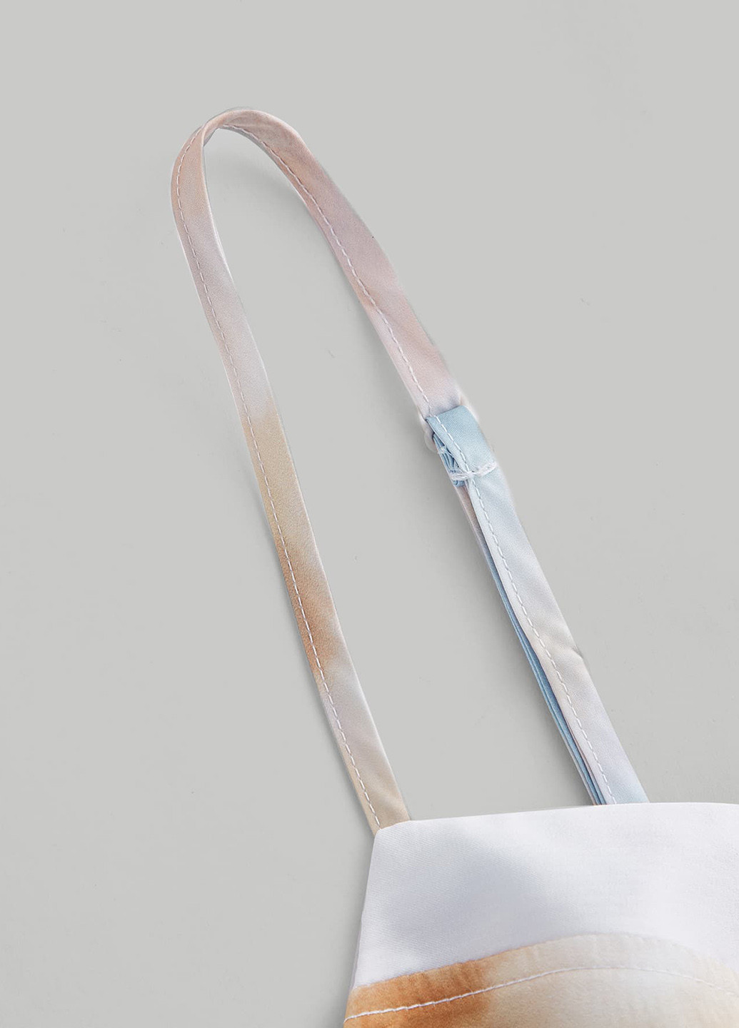 Молочное праздничный, вечернее платье а-силуэт, футляр SHEIN с абстрактным узором