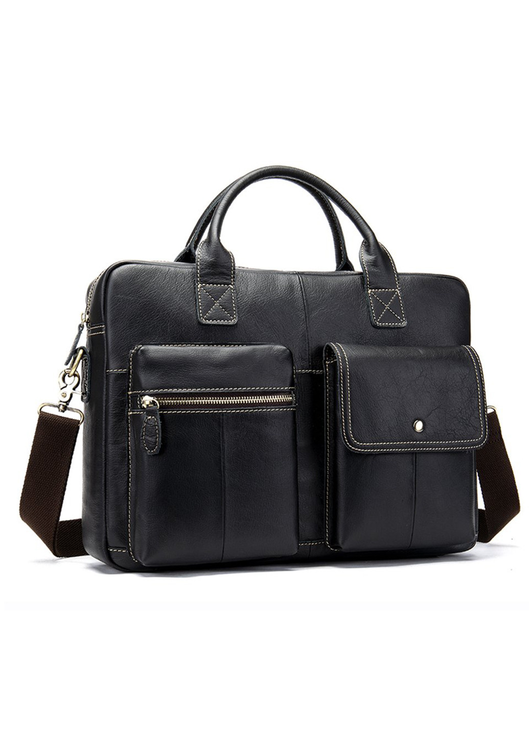 Чоловіча шкіряна сумка 40х29х8 см Vintage (252128147)