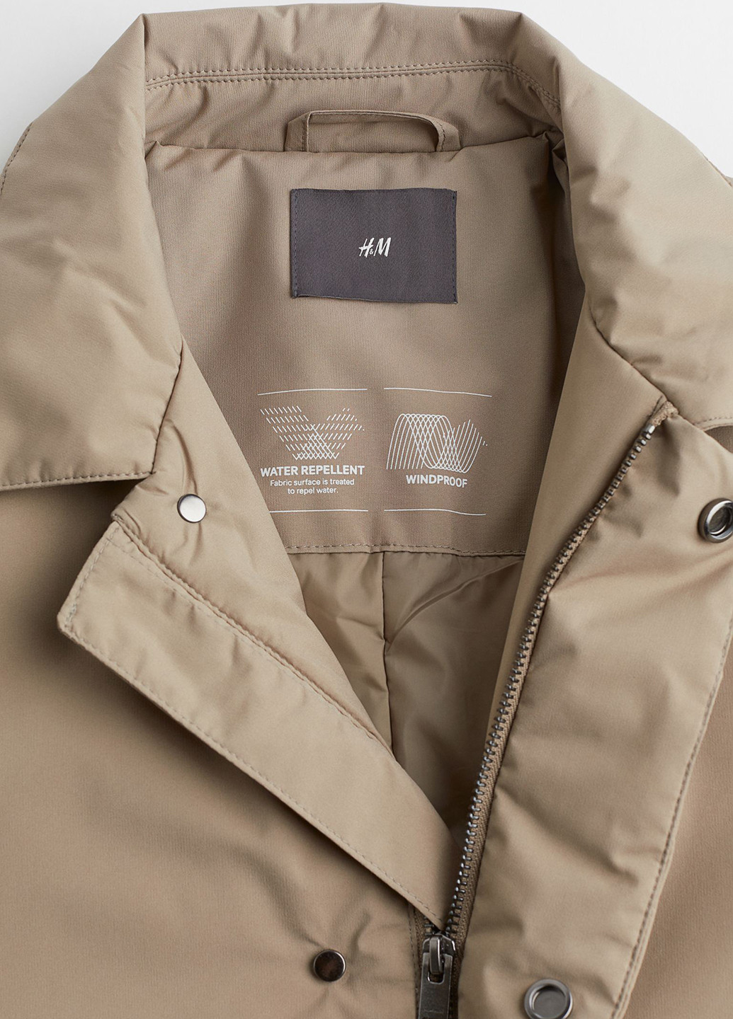 Бежевая демисезонная куртка H&M