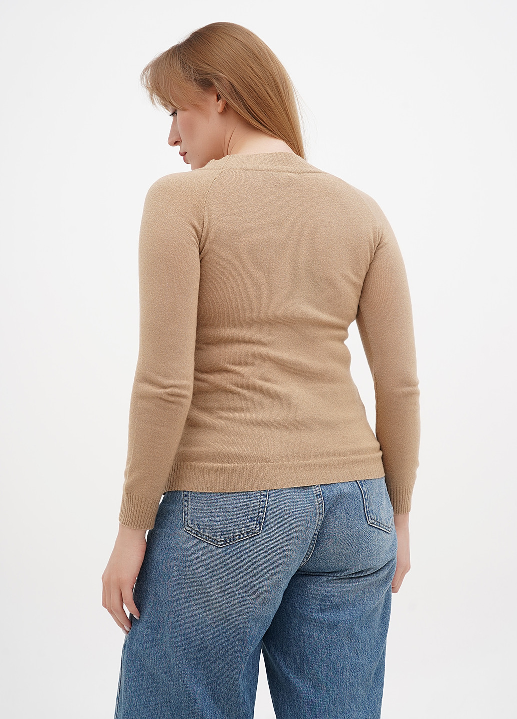 Бежевий демісезонний светр Sassofono