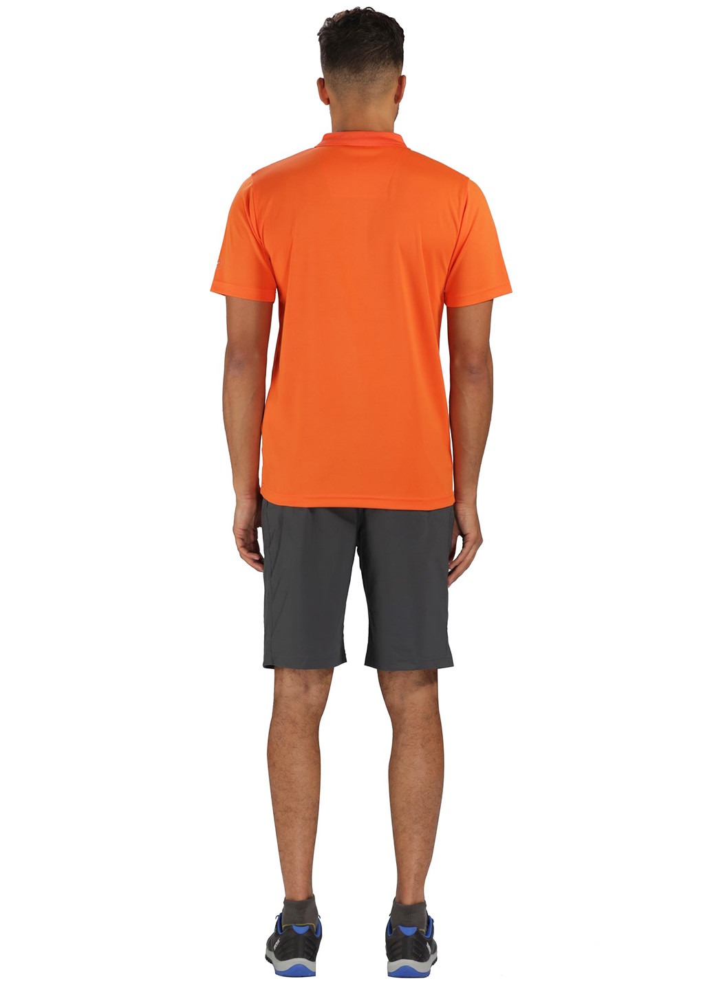 Оранжевая футболка-поло для мужчин Regatta с надписью