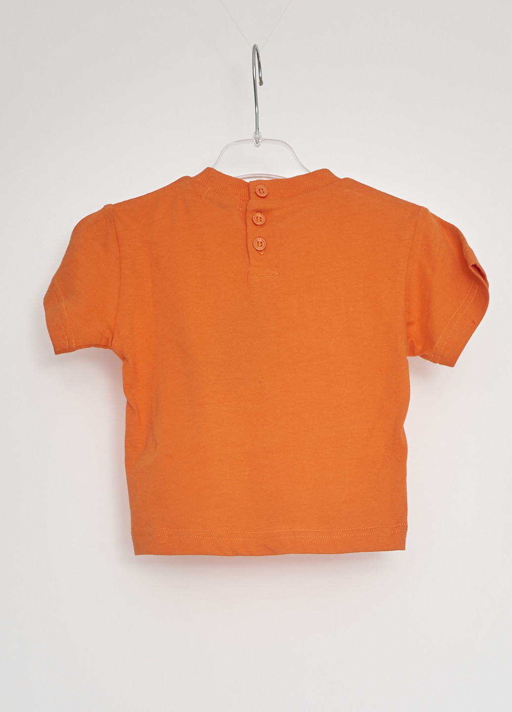 Оранжевая летняя футболка с коротким рукавом Marasil