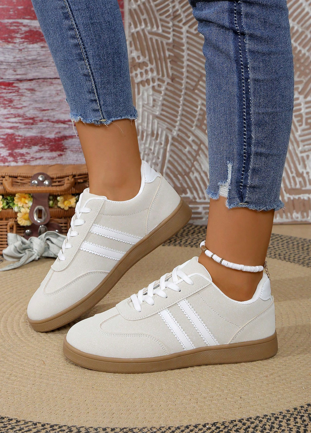 Світло-бежеві кеди SHEIN