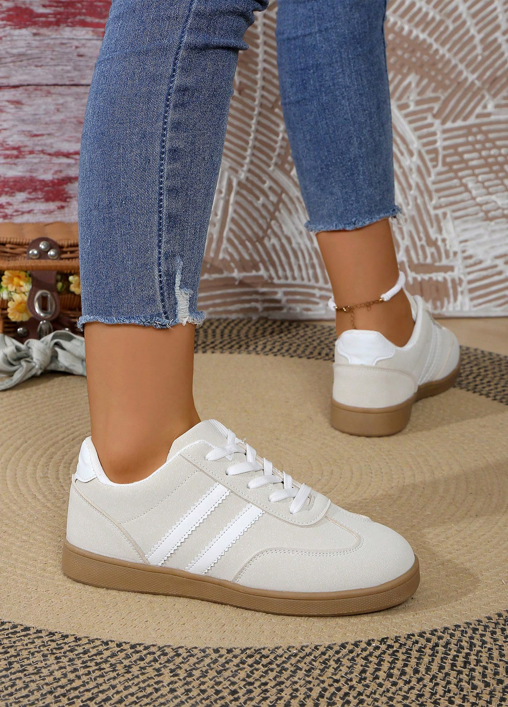 Світло-бежеві кеди SHEIN