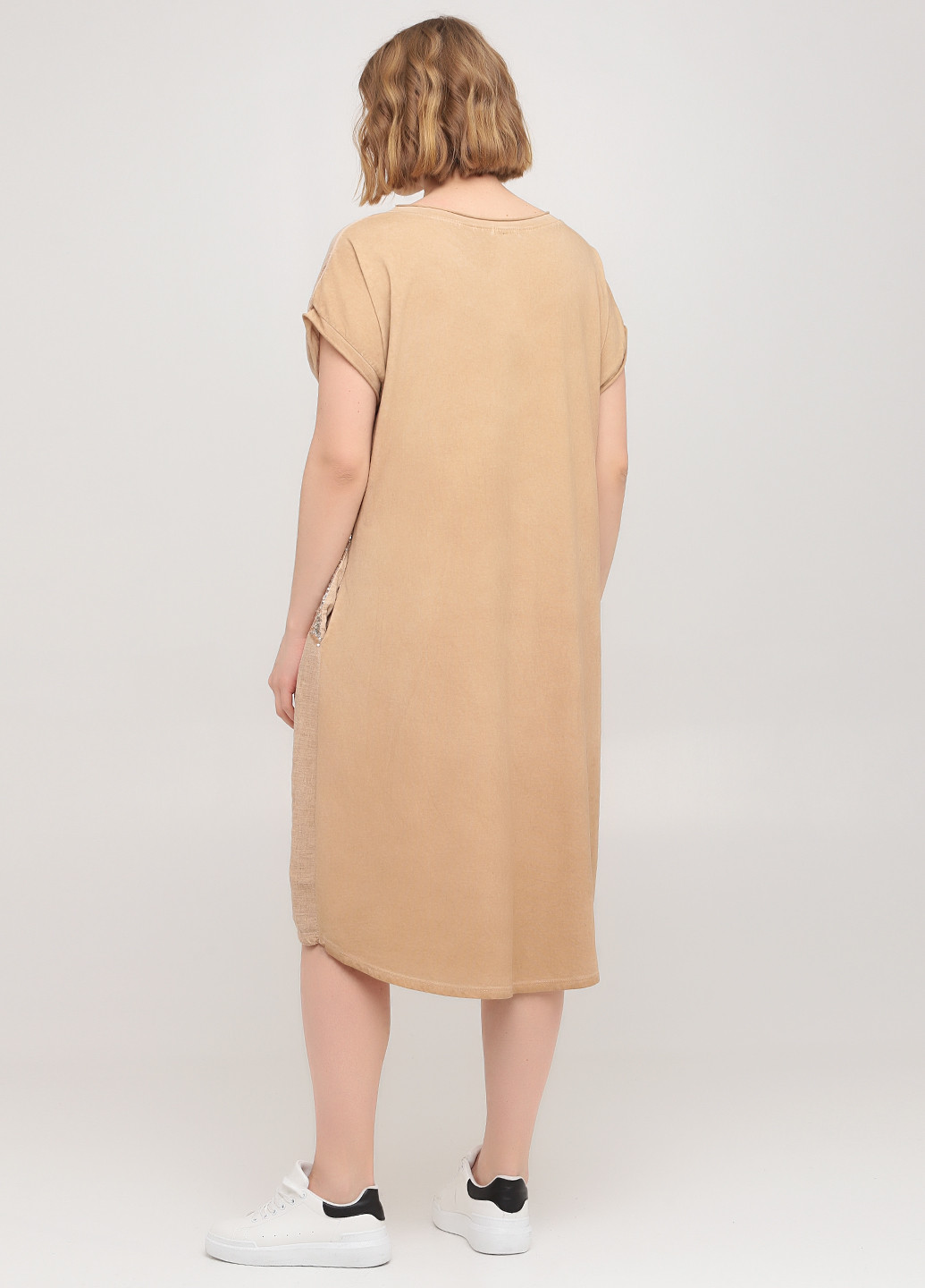 Салатова кежуал сукня сукня-футболка Made in Italy зірки