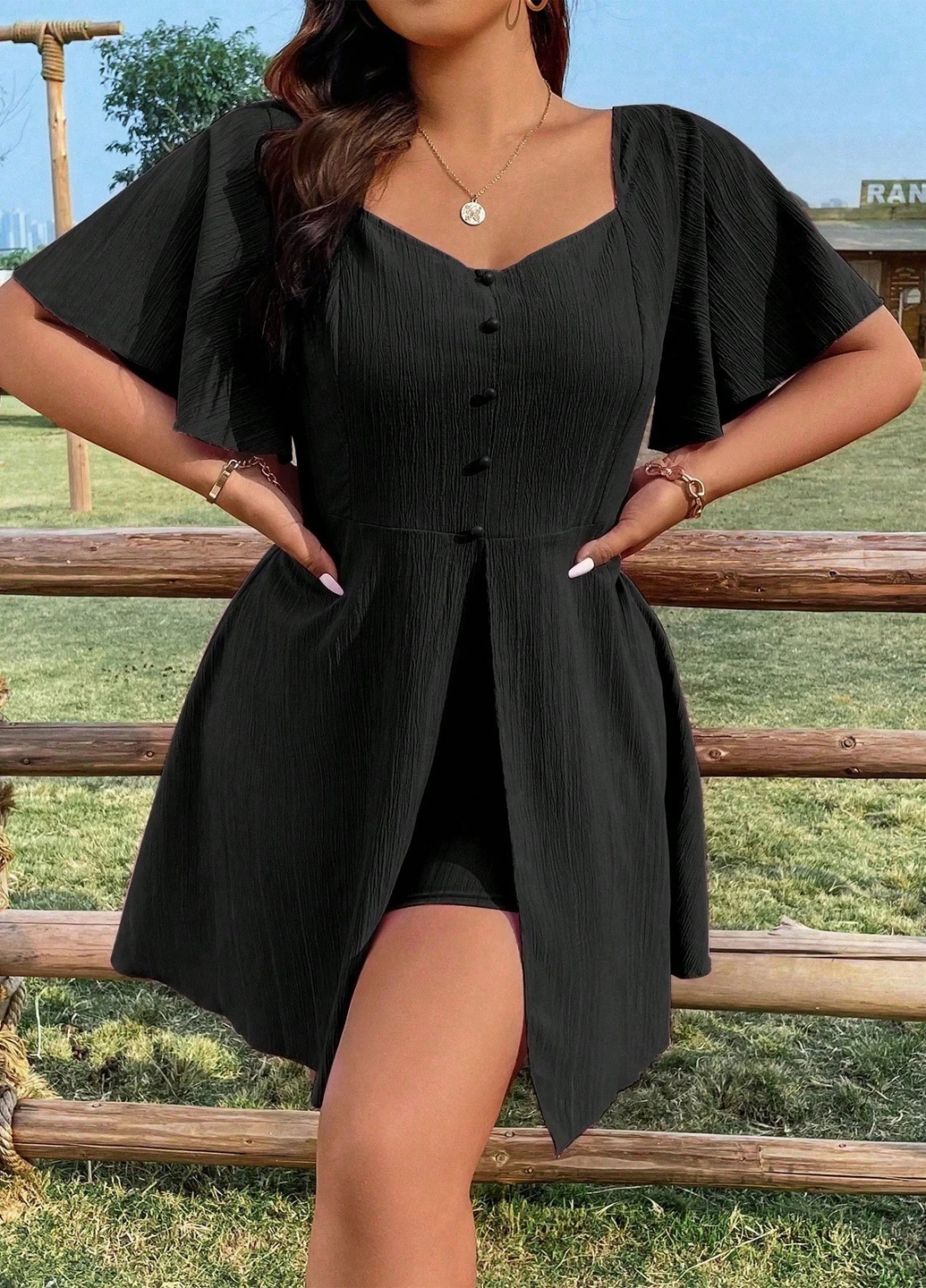 Костюм (туніка, шорти) SHEIN (325828047)