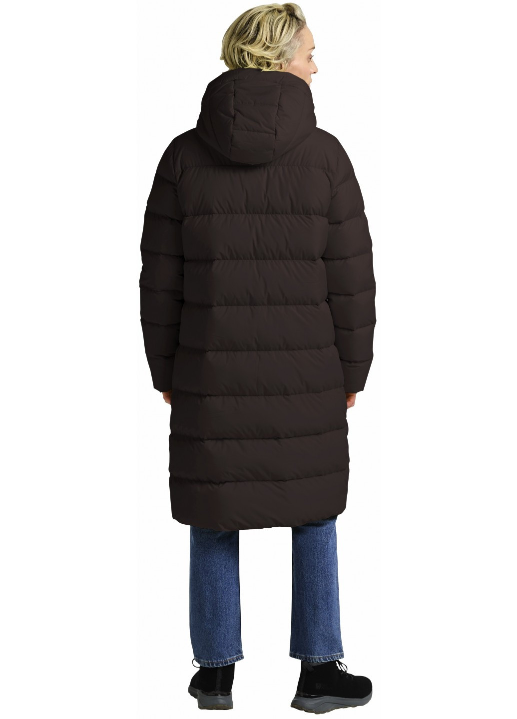 Темно-коричневый зимний Пуховик Jack Wolfskin