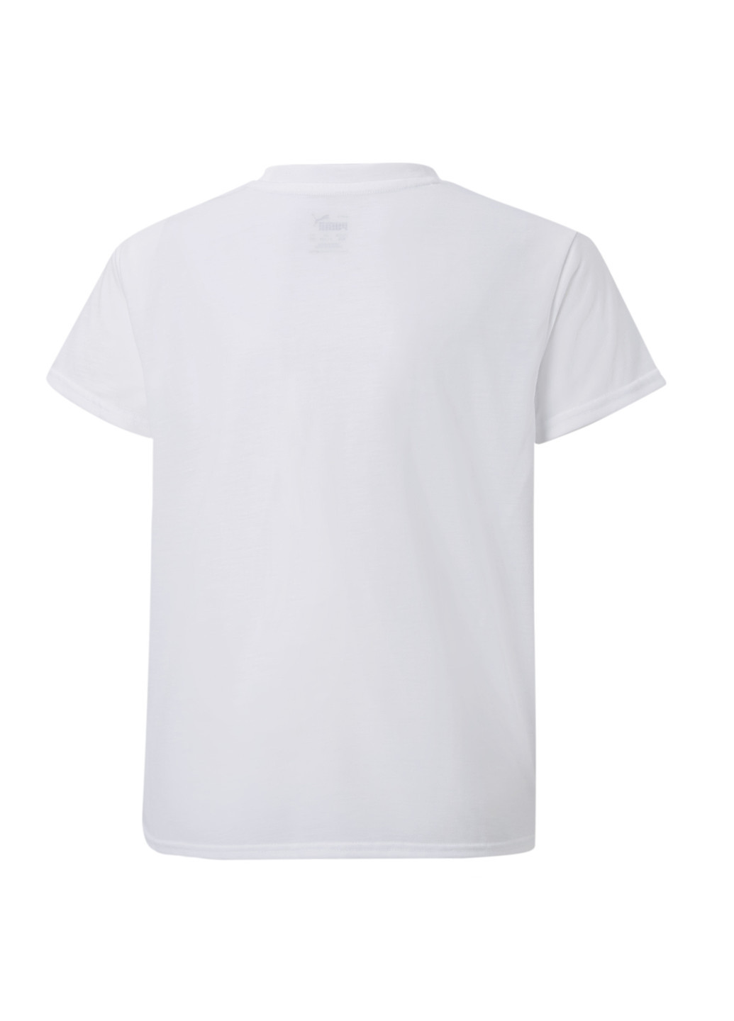 Детская футболка Modern Sports Youth Tee Puma однотонная белая спортивная модал, полиэстер