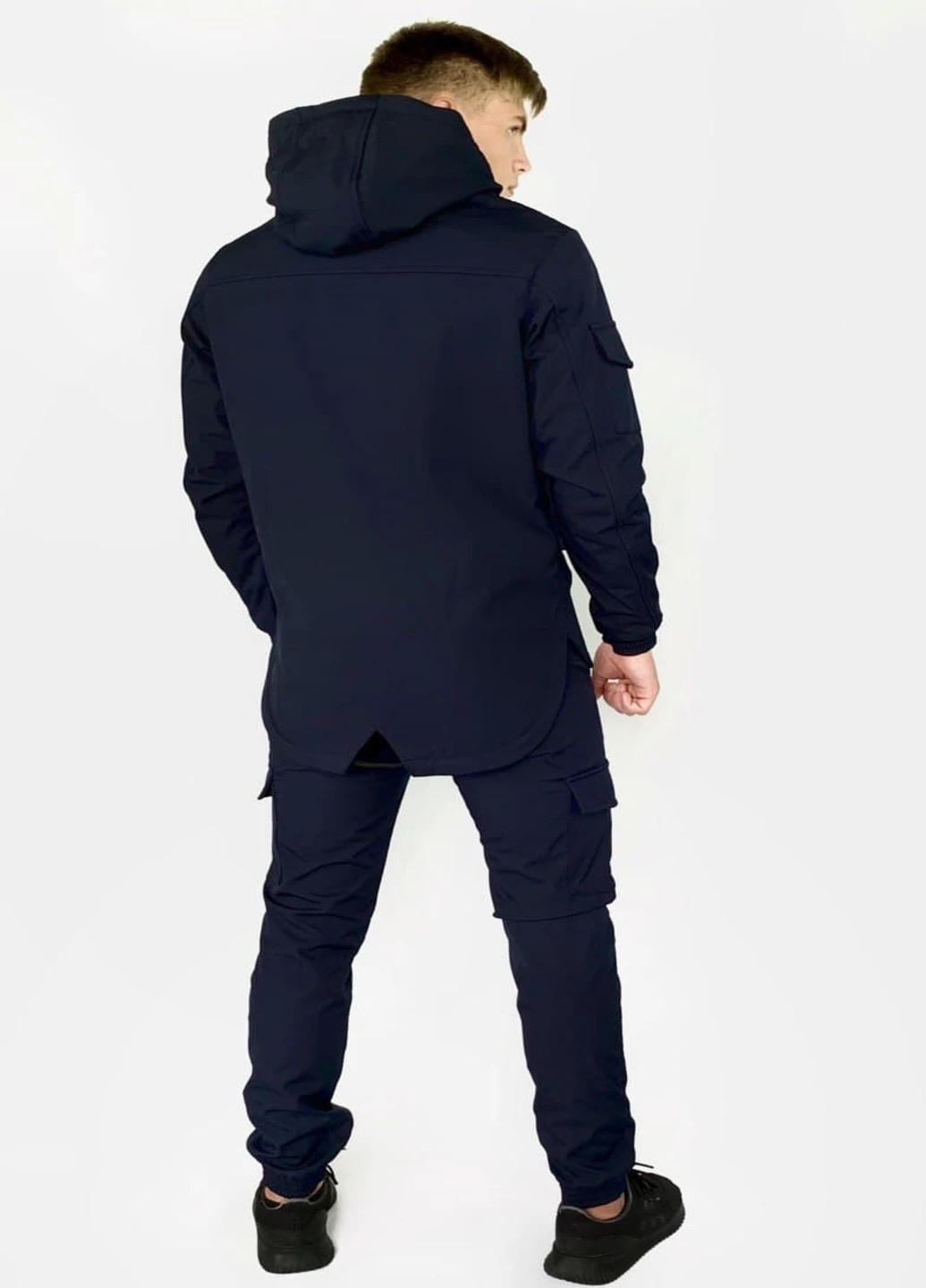 Синій демісезонний костюм softshell синій Intruder