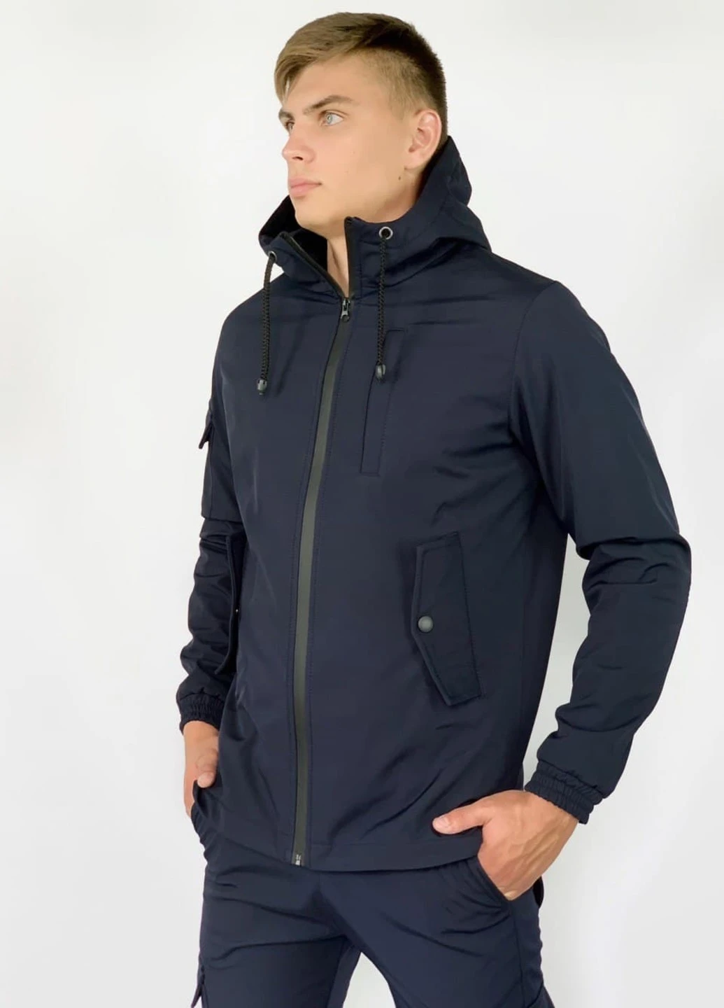Синій демісезонний костюм softshell синій Intruder