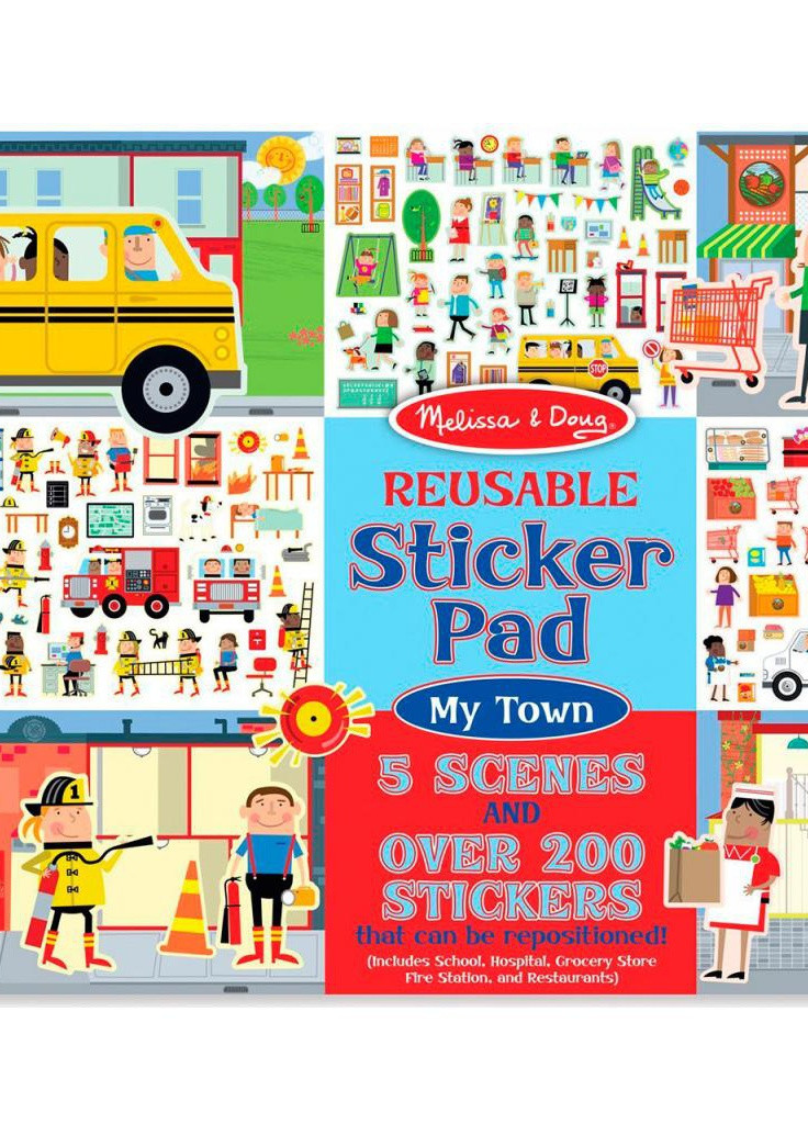 Набір для творчості Melissa & Doug Набір багаторазових наклейок Моє місто (MD19114) Melissa&Doug (202365863)