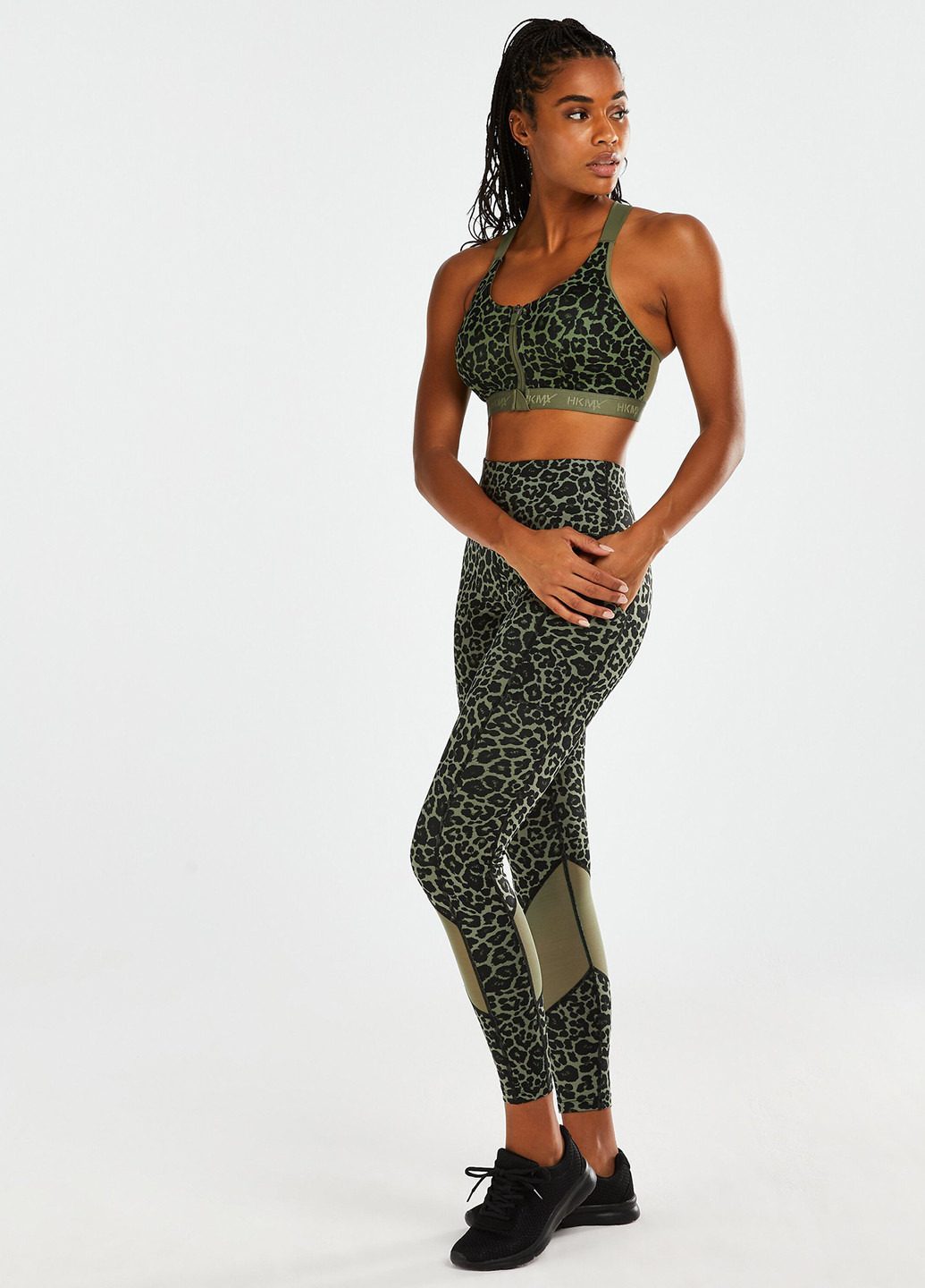 Хакі топ бюстгальтер Hunkemoller без кісточок поліамід