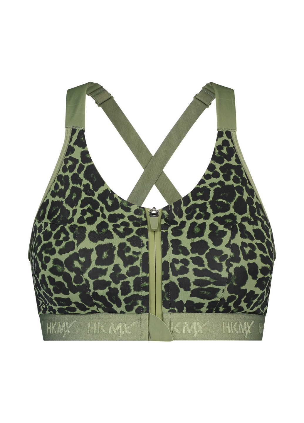 Хакі топ бюстгальтер Hunkemoller без кісточок поліамід