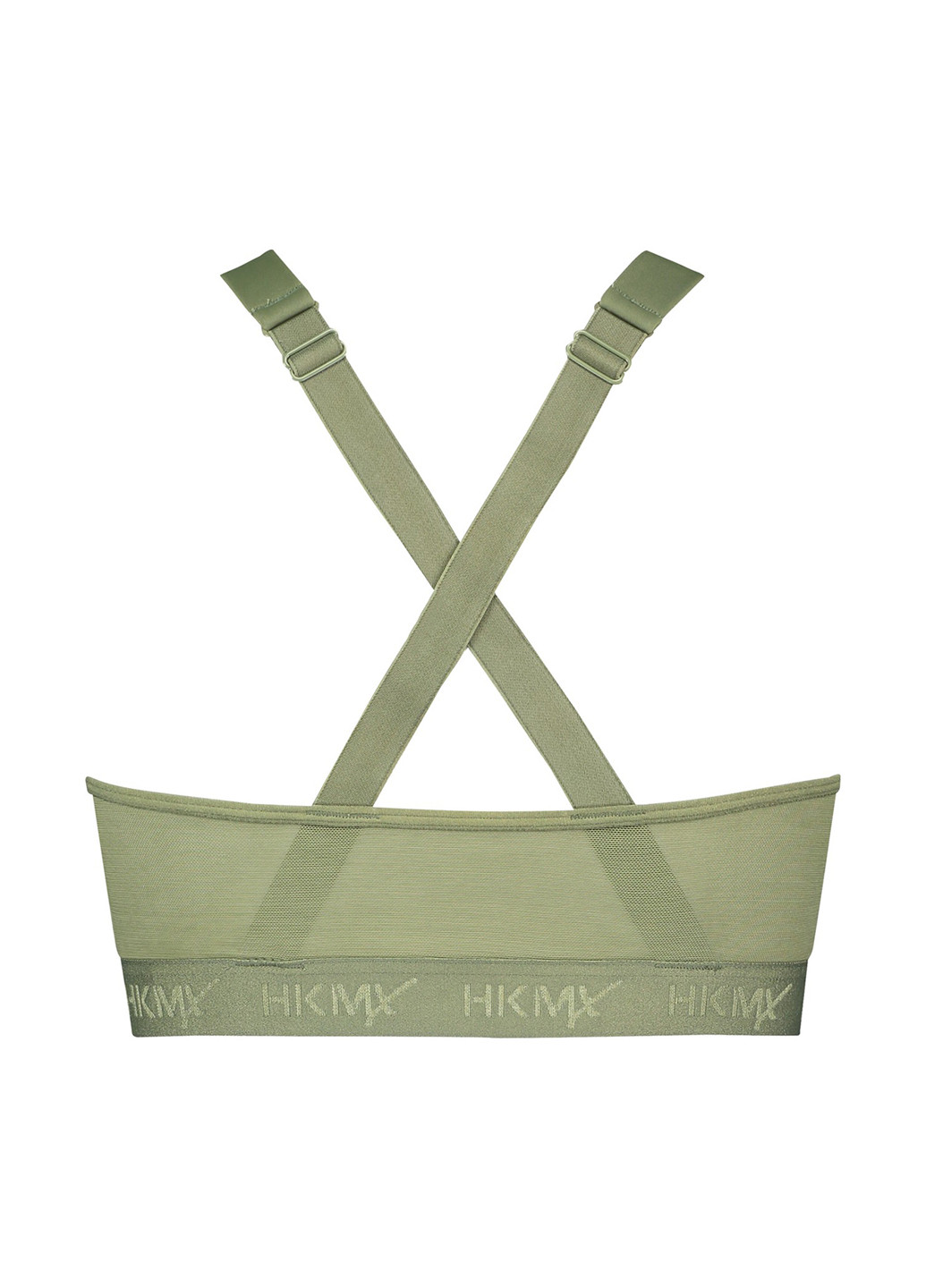 Хакі топ бюстгальтер Hunkemoller без кісточок поліамід
