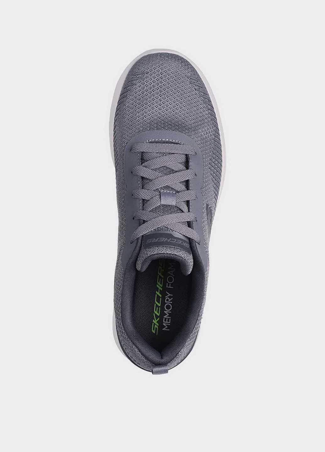 Серые демисезонные кроссовки Skechers