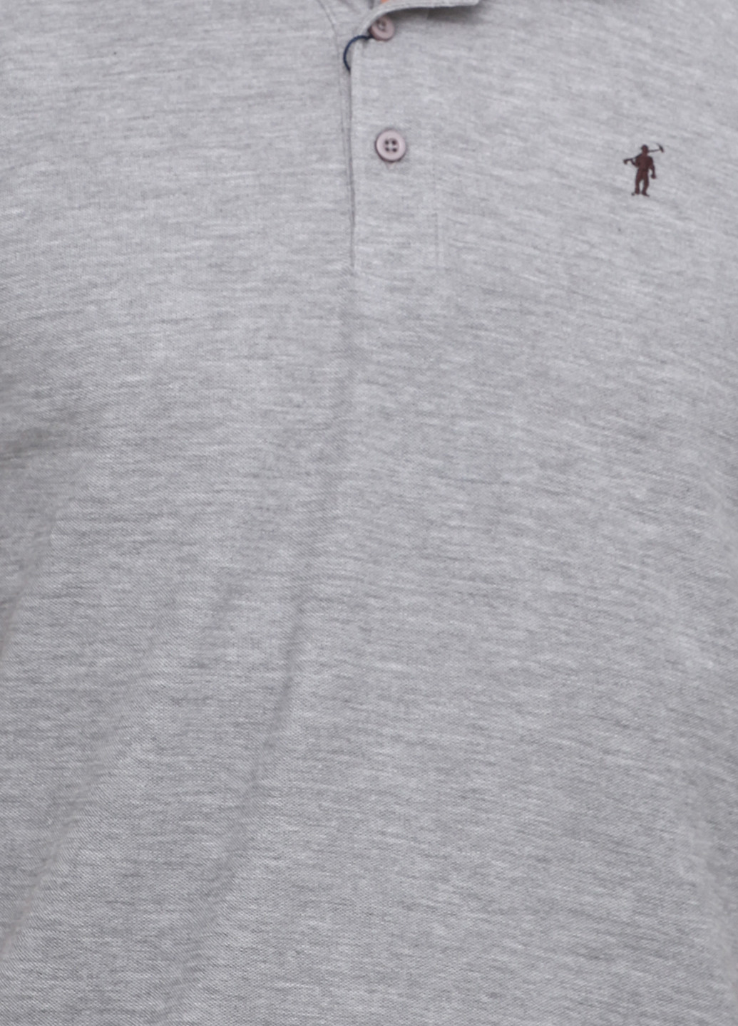 Серая футболка-поло для мужчин Polo Club меланжевая