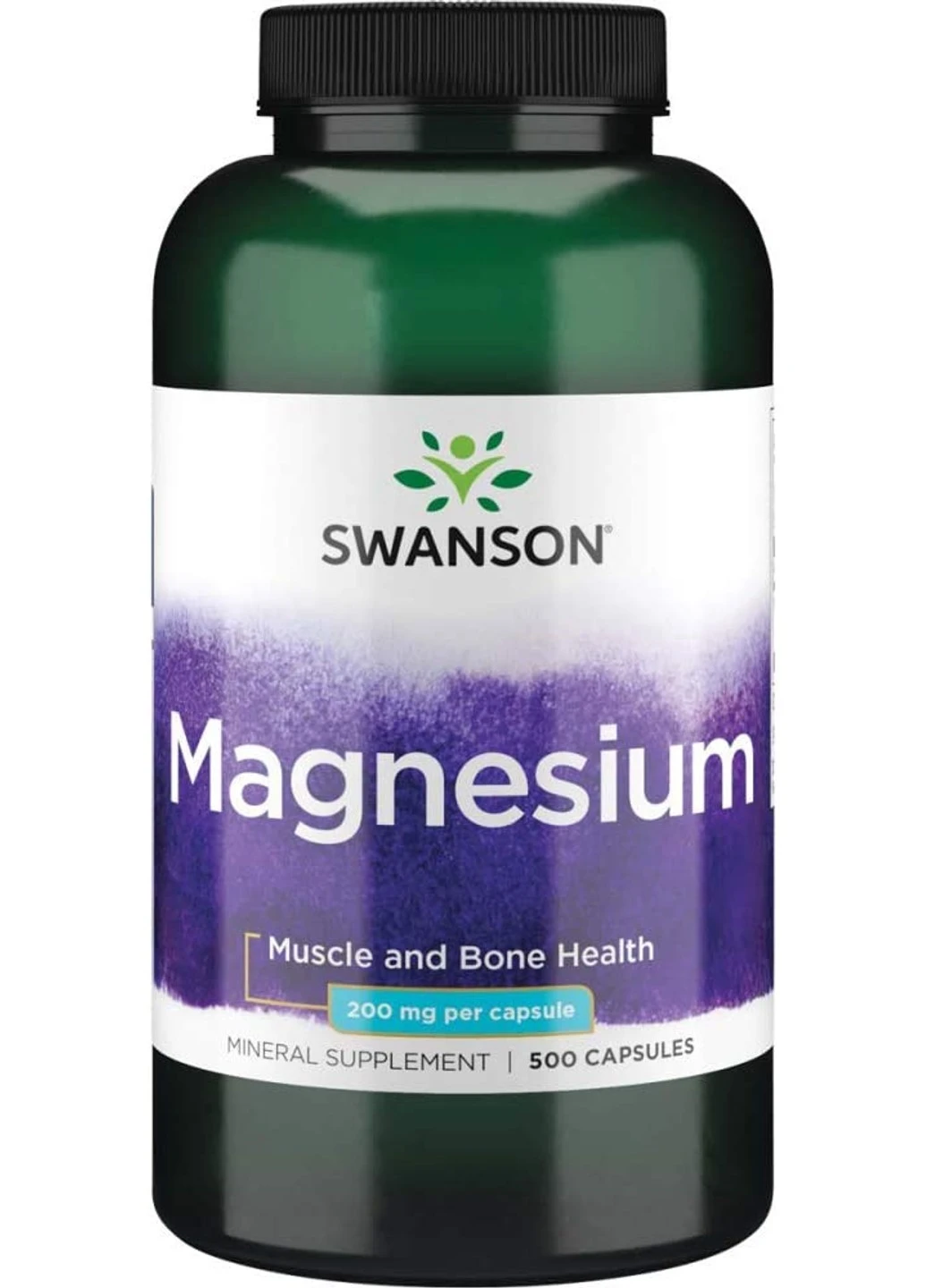 Магний Magnesium 200 mg 500 капсул Swanson (255408875)