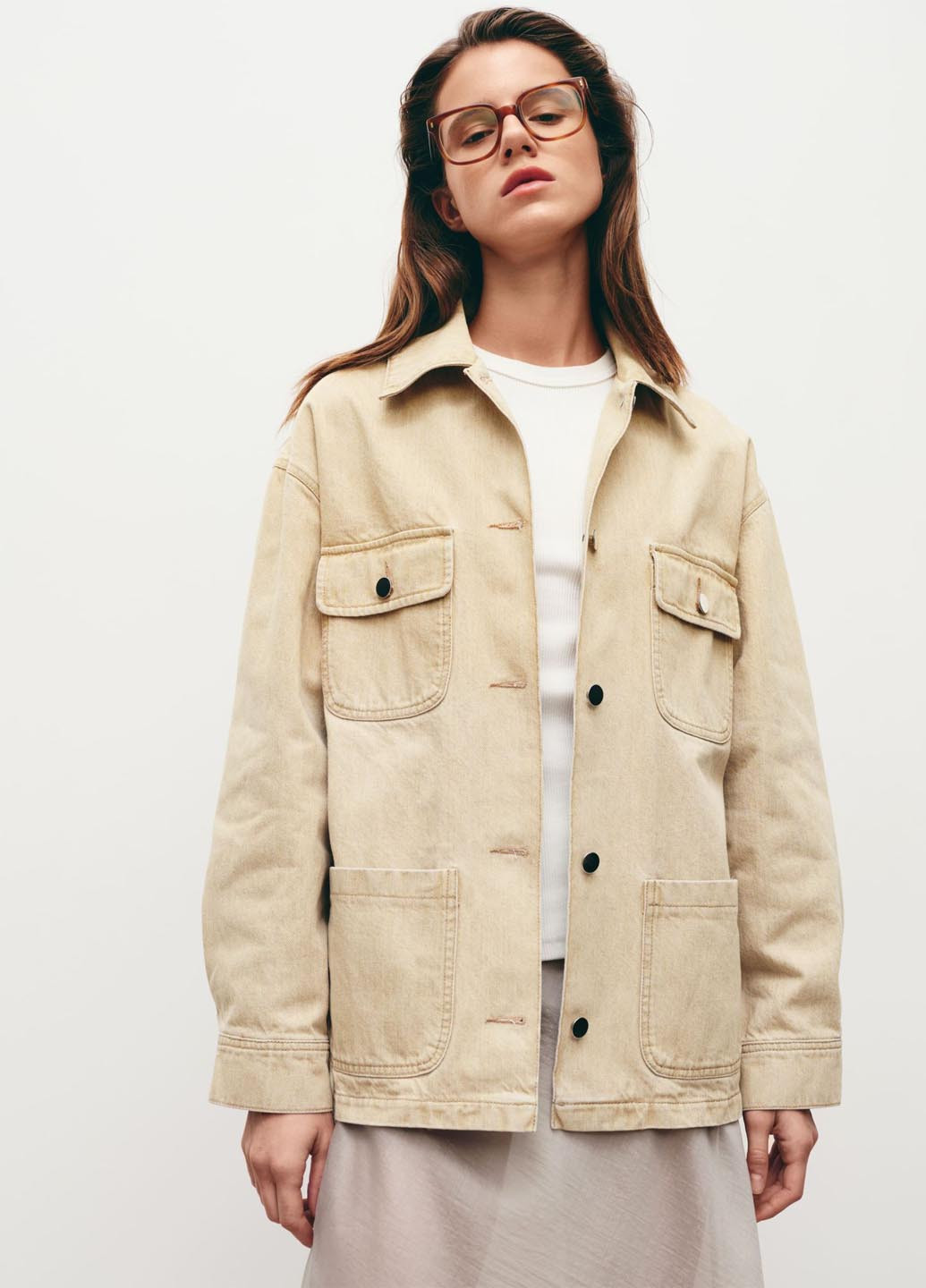 Бежева демісезонна куртка JUL