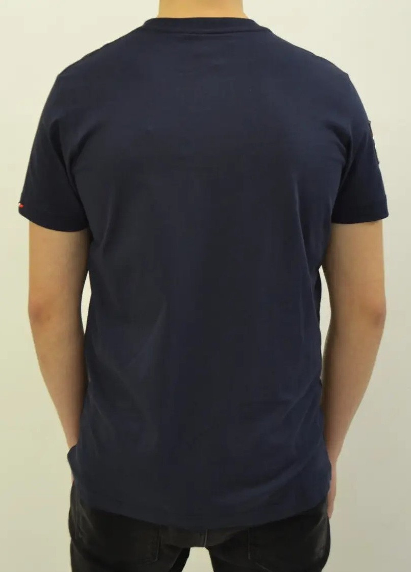 Темно-синяя футболка мужская Napapijri Expanding Horizons