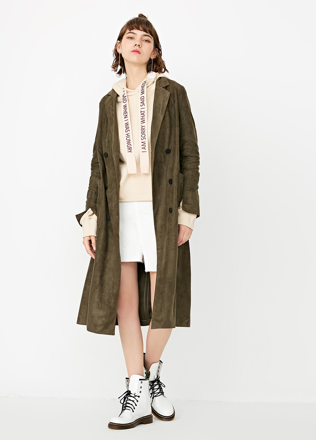 Плащ Only тренчкот на пуговицах демисезон (253391640)