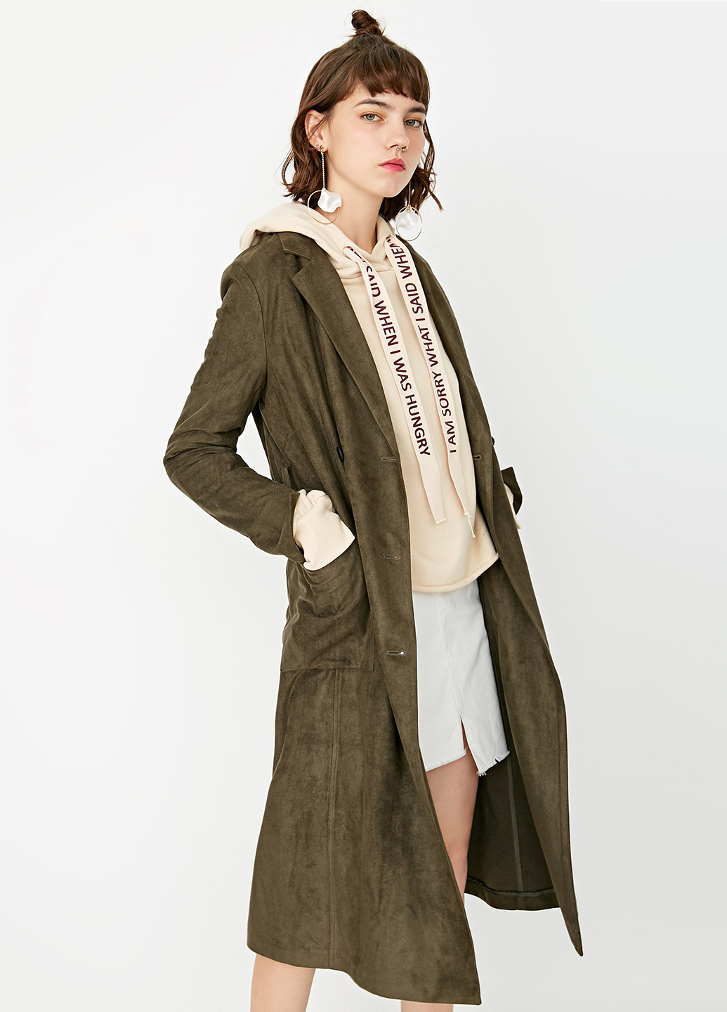 Плащ Only тренчкот на пуговицах демисезон (253391640)