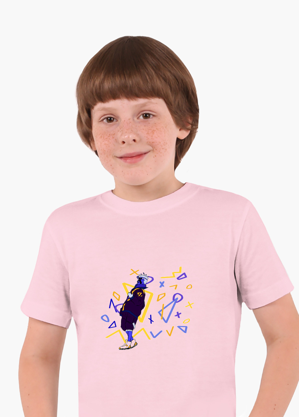 Розовая демисезонная футболка детская лига легенд (league of legends)(9224-1229) MobiPrint