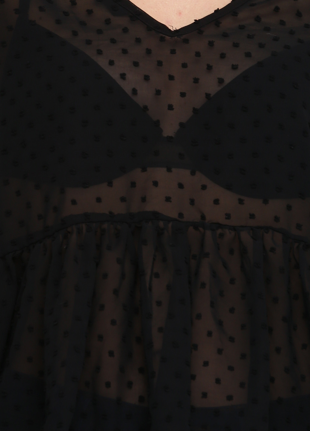 Черная демисезонная блуза Terranova