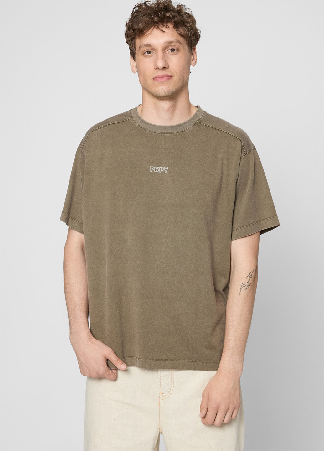 Оливкова футболка PRPY