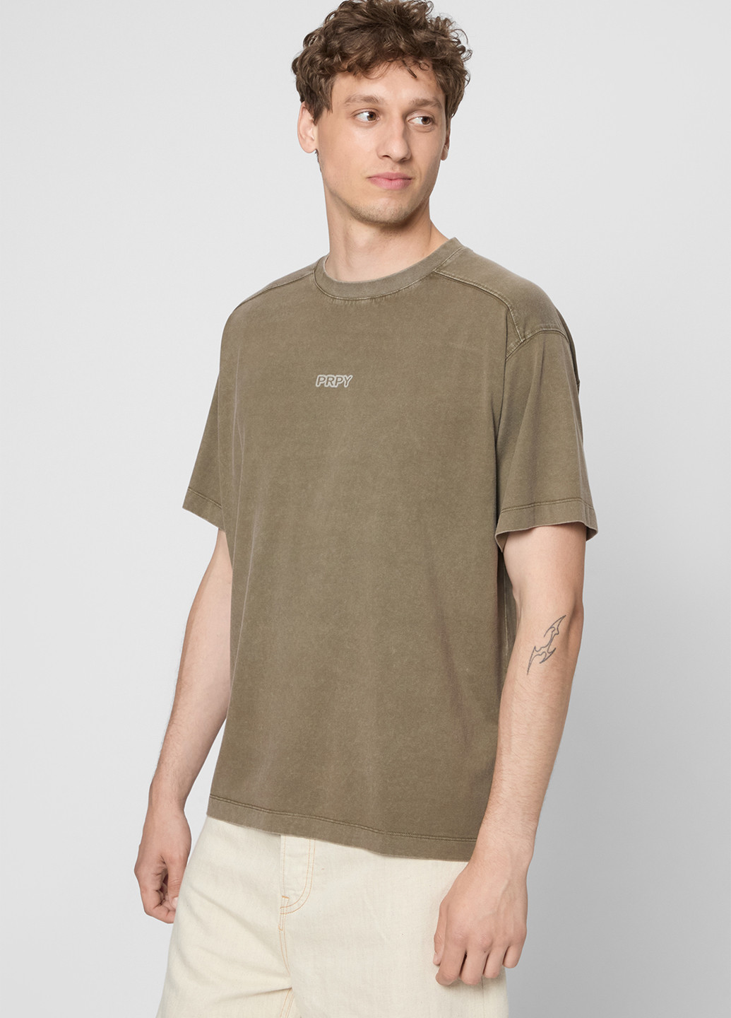 Оливкова футболка PRPY