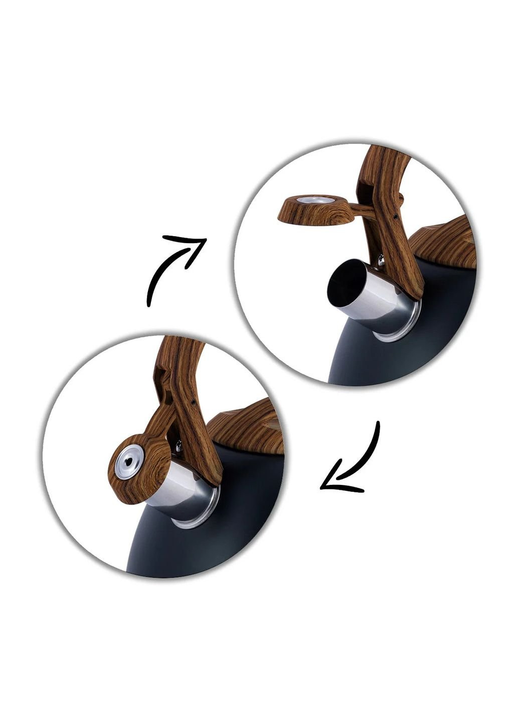 Чайник із свистком KM-1087 2.7 л Kamille (253628801)